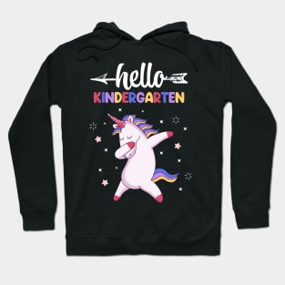 Hello Kindergarten Dabbing Unicorn Hoodie